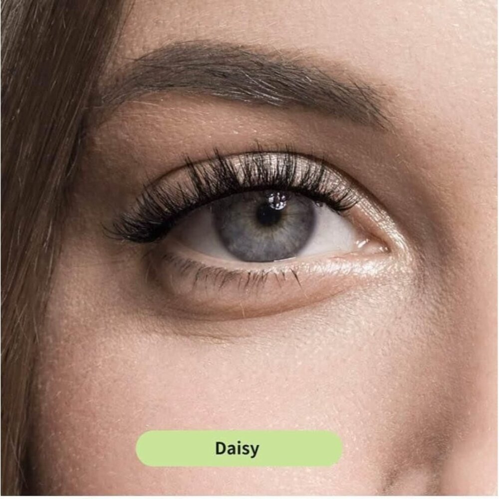 NEW Natural Faux Mink 6 Piece False Eyelashes 15 mm Vegan Multi Layered H3 - Picture 3 of 5